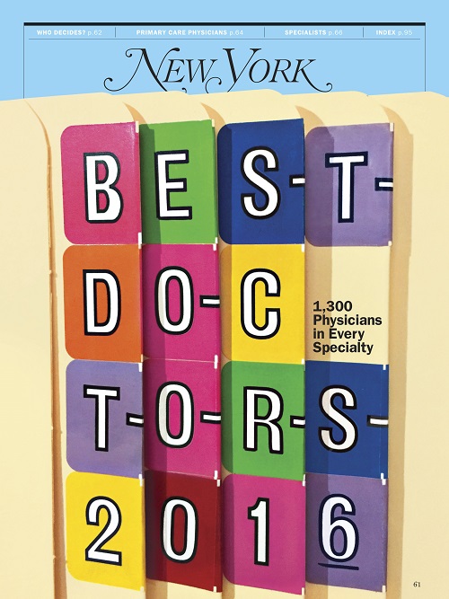 NY Magazine 2016 Best Doctors