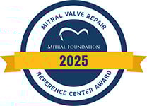 Mitral Valve Repair Reference Center Award logo