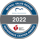 MF-AHA Mitral Valve Repair Reference Center Award seal