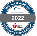 MF-AHA Mitral Valve Repair Reference Center Award seal