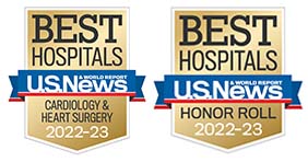 2022-23 US News Badges Cardiology & Heart Surgery and Honor Roll