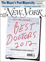 New York Magazine Best Doctors 2012