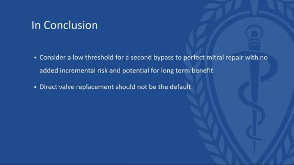 Screen capture of the video Ahmed El-Eshmawi: Residual Mitral Regurgitation - When to Go Back on Bypass and What to Do