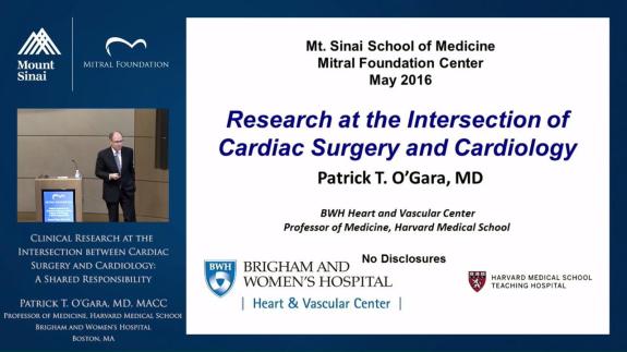 Screen capture of the video Mitral Foundation 2016 Visiting Professor - Patrick O’Gara, MD