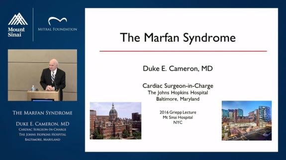 Screen capture of the video Randall B. Griepp 2016 Visiting Professor - Duke E. Cameron, MD