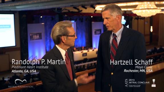 Screen capture of the video Hartzell Schaff: How the Mitral Conclave fits into the mission of the AATS