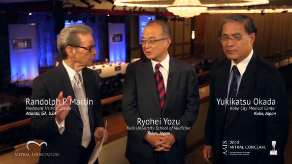 Screen capture of the video Ryohei Yozu and Yukikatsu Okada: The status of mitral valve and tricuspid repair in Japan