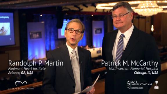 Screen capture of the video Patrick McCarthy: The current status of tricuspid valve surgery and where Dr. McCarthy thinks the new guidelines will settle