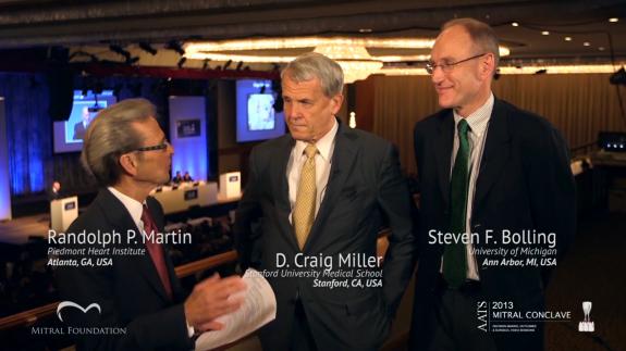 Screen capture of the video Craig Miller and Steve Bolling: Issues in the field of mitral valve repair today