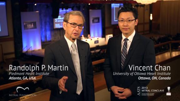 Screen capture of the video Vincent Chan: Advice for trainees that want to get started in mitral surgery and what it is like to lead a program one year out of training