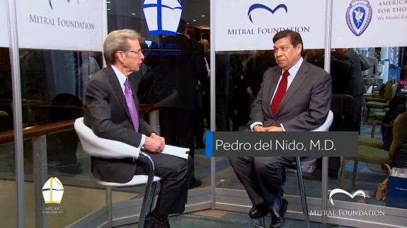 Screen capture of the video Pedro del Nido: The Importance of the Mitral Conclave and AATS Week