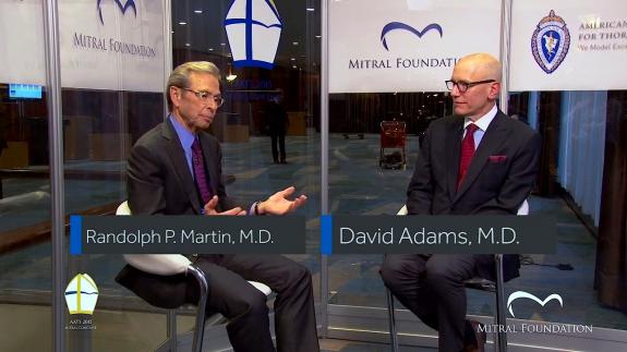Screen capture of the video David Adams: The Mitral Conclave