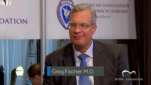 Screen capture of the video Greg Fischer: Recent Mitral Regurgitation in the OR: What to Do