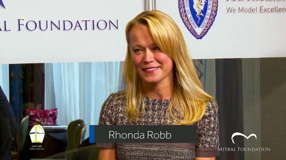 Screen capture of the video Rhonda Robb: Medtronic Heart Valve Therapies