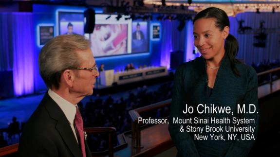 Screen capture of the video Jo Chikwe: When to Repair Functional Tricuspid Regurgitation