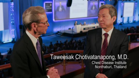 Screen capture of the video Taweesak Chotivatanapong: Worldwide Burden of Rheumatic Disease