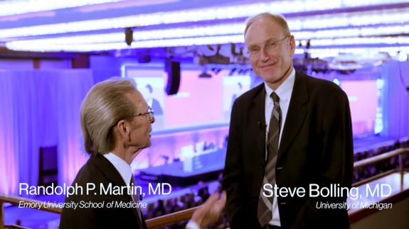 Screen capture of the video Steve Bolling: The Future of Mitral Procedures - Catheter Tools for Treatment