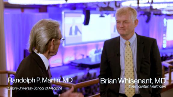 Screen capture of the video Brian Whisenant: Status of MitraClip and Transcatheter Techologies