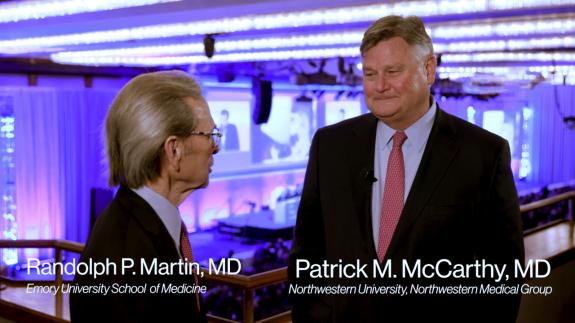 Screen capture of the video Patrick M. McCarthy: Why Choose Bioprosthetic Valves in Young People? The Future of Transcatheter Treatment for Patients