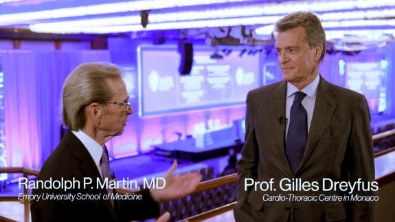 Screen capture of the video Gilles Dreyfus: Resection vs. Non-resection in Primary Mitral Valve Disease
