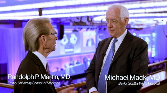 Screen capture of the video Michael Mack: The Future of Mitral Valve Therapies