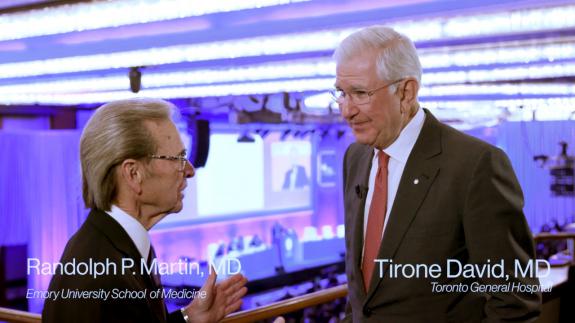 Screen capture of the video Tirone David: Outcomes-driven Mitral Therapies