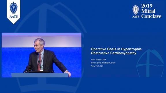 Screen capture of the video Paul Stelzer: Operative Goals in Hypertrophic Obstructive Cardiomyopathy