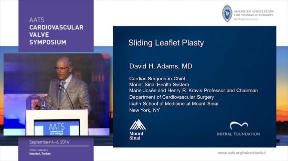 Screen capture of the video 2014 AATS CVS: Sliding Leaflet Plasty