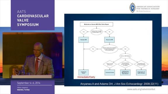 Screen capture of the video 2014 AATS CVS: Mitral Valve Reoperations