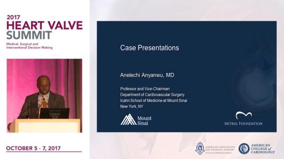 Screen capture of the video 2017 Heart Valve Summit: Case Presentation