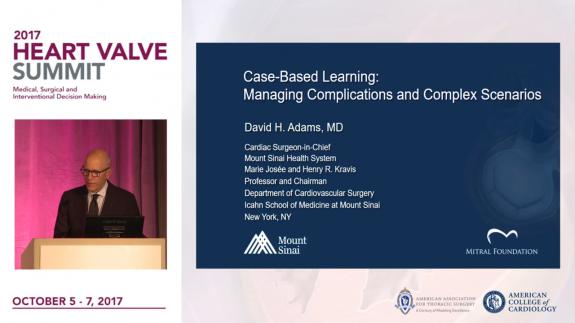 Screen capture of the video 2017 Heart Valve Summit: Case Based Learning- Complications and Complex Scenarios