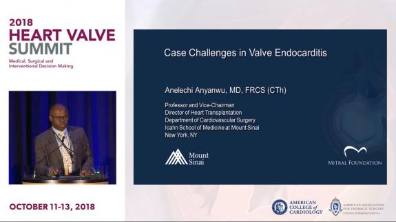 Screen capture of the video 2018 Heart Valve Summit: Case Challenges in Valve Endocarditis