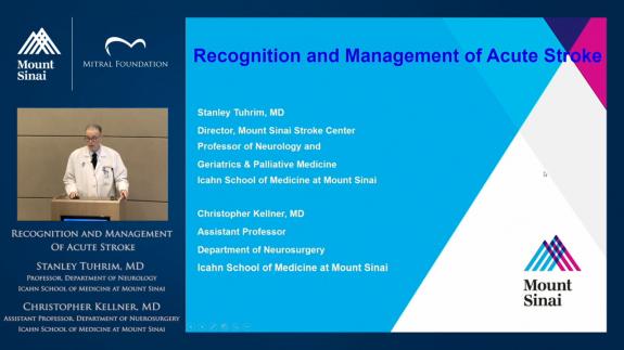 Screen capture of the video Recognition and Management of Acute Stroke