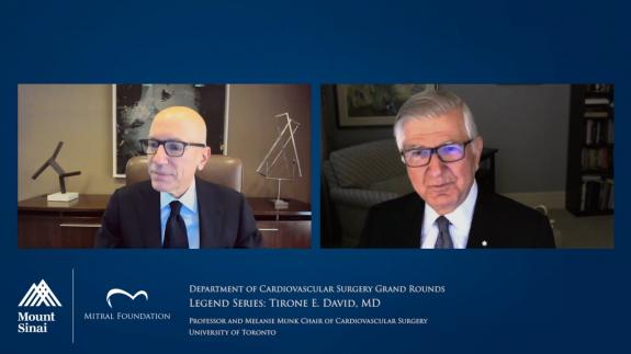 Screen capture of the video Legend Series: Tirone David, MD
