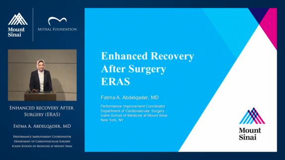 Screen capture of the video Enhanced recovery After Cardiac Surgery
