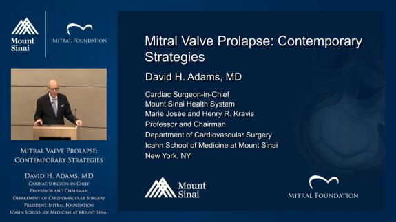Screen capture of the video Mitral Valve Prolapse: Contemporary Strategies