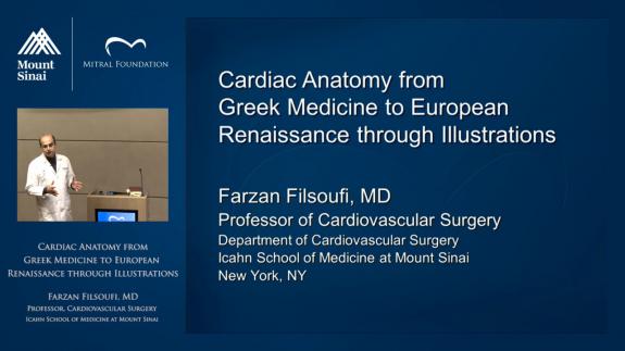 Screen capture of the video Cardiac Anatomy from Greek Medicine to European Renaissance through Illustrations