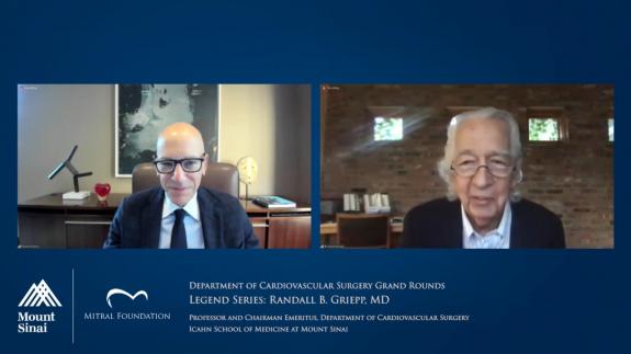 Screen capture of the video Legend Series: Randall B. Griepp, MD