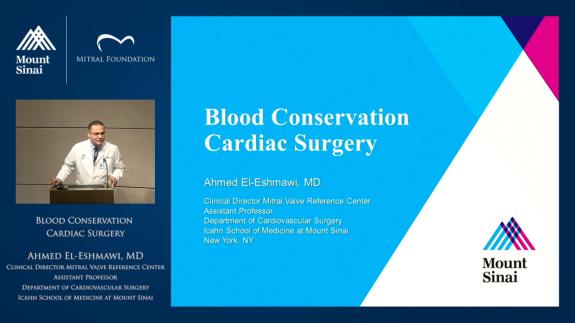Screen capture of the video Blood Conservation Cardiac Surgery