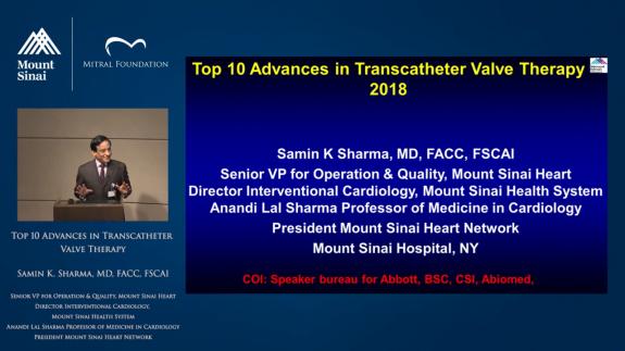 Screen capture of the video Top 10 Advances in Transcatheter Valve Therapy