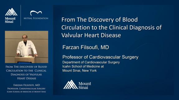 Screen capture of the video From the Discovery of Blood Circulation to the Clinical Diagnosis of Valvular Heart Disease
