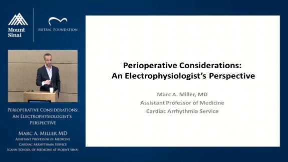 Screen capture of the video Perioperative Considerations: An Electrophysiologist&#039;s Perspective
