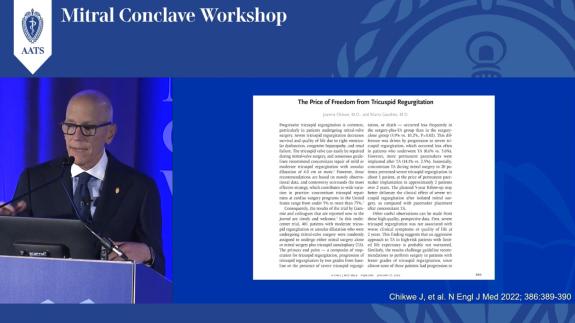 Screen capture of the video David H. Adams: Did Surgical Factors Bias Trial Results?
