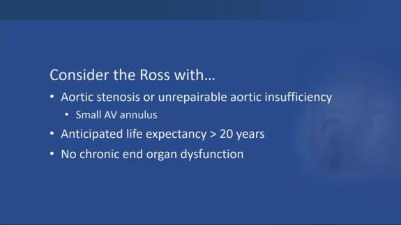 Screen capture of the video Elbert Williams - Ross Procedure in Combination with Mitral Surgery
