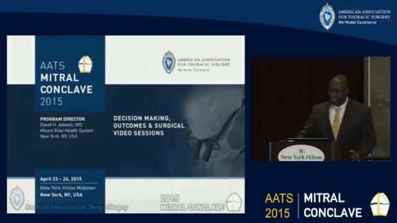 Screen capture of the video Percy Boateng: Giant Trans-mitral Left Atrial Myxoma
