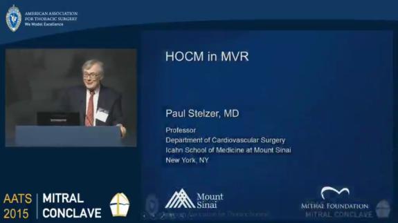 Screen capture of the video Paul Stelzer: HOCM in Mitral Valve Repair