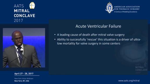 Screen capture of the video Anelechi Anyanwu: Acute Ventricular Failure