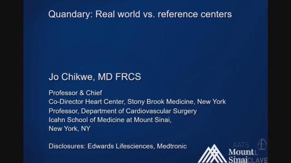 Screen capture of the video Jo Chickwe: Quandary - Real World vs. Reference Centers